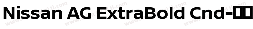 Nissan AG ExtraBold Cnd字体转换
